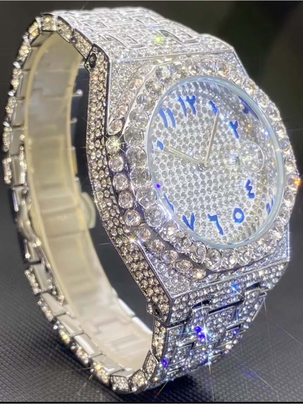 Classic Silver Crystal Pavé Women's Watch - Silver